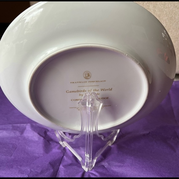 Gamebirds of the World Franklin Porcelain Basil Ede COMMON PARTRIDGE Deco Plate - Picture 5 of 9